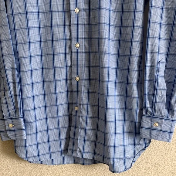 Polo Ralph Lauren Men’s Slim Fit Dress Shirt blue check Sz 32/33 - Picture 4 of 8